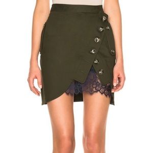 SELF-PORTRAIT Lace Trim Embellishment Mini Skirt